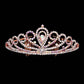 AB Rose Gold Teardrop Crystal Rhinestone Pageant Princess Tiara, the tiara is made of beautiful rhinestones that amp up your beauty to a greater extent on special occasions. It perfectly adds luxe to your outfit and makes you more gorgeous. It's easy to put on & off and durable. The stunning hair accessory is really beautiful, Pretty, and lightweight. Makes You More Eye-catching at special events and wherever you go.