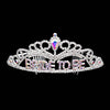 AB Silver Bride To Be Rhinestone Princess Tiara. The wedding tiara is a classic royal tiara made from gorgeous rhinestone is the epitome of elegance and bridal luxury and grace. Unique Hair Jewelry is suitable for any special occasions such as wedding, engagement,prom,evening,etc.It's the most exquisite gift for the bride to be.It as the perfect complement will make your whole wedding dress look come to life.