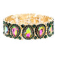 AB Vitrail Teardrop Rhinestone Trim Stretch Evening Bracelet, These gorgeous Rhinestone pieces will show your class in any special occasion. eye-catching sparkle, sophisticated look you have been craving for! Fabulous fashion and sleek style adds a pop of pretty color to your attire, coordinate with any ensemble from business casual to everyday wear. Awesome gift for birthday, Anniversary, Valentine’s Day or any special occasion.