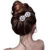 Amethyst Teardrop Stone Cluster Bow Hair Comb, completes any look. Its bow design is intricately crafted with a cluster of teardrop stones for sparkle and shine. Its lightweight design ensures a comfortable fit for all-day styling. Perfect for gifts or Weddings, Birthdays, Anniversaries, or any other special occasion.