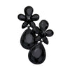 Black Flower Stone Embellished Teardrop Stone Evening Earrings, the beautifully crafted design adds a glow to any outfit which easily makes your events more enjoyable. These dangle evening earrings make you extra special on occasion. These flower stone dangle earrings enhance your beauty and make you more attractive. These teardrop Stone dangle earrings make your source more interesting and colorful.