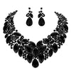 BLack Marquise Stone Cluster Accented Evening Necklace Look like the ultimate fashionista with these Earrings! Add something special to your outfit ! It will be your new favourite accessory. Perfect Birthday Gift, Anniversary Gift, Mother's Day Gift, Graduation Gift, Prom Jewellery, Just Because Gift, Thank you Gift