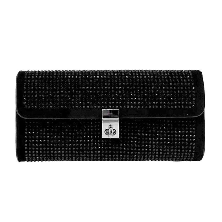 Black Spike Stud Evening Shoulder Crossbody Bag. This high-quality spike stud shoulder Crossbody Bag is both unique and stylish. perfect for money, credit cards, keys or coins, and many more things, light and gorgeous. perfectly lightweight to carry around all day. Perfect for grab-and-go errands, keep your keys handy & ready for opening doors as soon as you arrive.