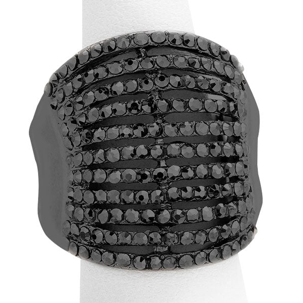 Black Wide Rhinestone Stretch Ring, is a beautifully crafted design that adds a gorgeous glow to your special outfit. This wide rhinestone stretch ring fits your lifestyle on special occasions! This stretch ring is the ideal gift for your loved ones, Lover, girlfriend, wife, mother, couple, Valentine, etc.