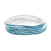 Blue Zircon 6PCS - Rhinestone Multi Layered Stretch Evening Bracelets, Perfect for a formal event or adding some glam to your everyday look. The sparkling rhinestones will catch the light and make you shine! Get ready to turn heads and feel confident with each wear. The ideal choice for making a lovely gift to your loved ones.