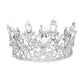 Clear Silver Glass Crystal Pageant Queen Tiara, this tiara features precious stones and an artistic design. Makes You More Eye-catching in the Crowd. Suitable for Wedding, Engagement, Prom, Dinner Party, Birthday Party, Any Occasion You Want to Be More Charming.