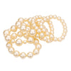 Cream 5PCS Pearl Strand Stretch Bracelets. Look as regal on the outside as you feel on the inside with this bracelets, feel absolutely flawless. Fabulous fashion and sleek style adds a pop of pretty color to your attire, coordinate with any ensemble from business casual to wear.  Perfect Birthday Gift, Anniversary Gift, Mother's Day Gift, Thank you Gift.