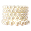 Cream 5Pcs Pearl Stretch Bracelets, Get ready with these stretch Bracelets to receive the best compliments on any special occasion. Put on a pop of color to complete your ensemble and make you stand out on special occasions. Perfect for adding just the right amount of shimmer & shine and a touch of class to special events.