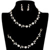 Gold 3PCS Flower Leaf Cluster Rhinestone Necklace Jewelry Set, These gorgeous Rhinestone pieces will show your class on any special occasion. The elegance of these rhinestones goes unmatched. Get ready with these bright stunning fashion Jewelry sets, and put on a pop of shine to complete your ensemble. Simple sophistication gives a lovely fashionable glow to any outfit style. Simple sophistication, dazzling polished, is a timeless beauty that makes a notable addition to your collection.