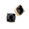 Gold Black  Square Stone Stud Earrings. Look like the ultimate fashionista with these Earrings! Add something special to your outfit this Valentine! Special It will be your new favorite accessory. Perfect Birthday Gift, Mother's Day Gift, Anniversary Gift, Graduation Gift, Prom Jewelry, Valentine's Day Gift, Thank you Gift.