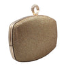 Gold Clasp Closure Shimmery Evening Clutch Bag, This high quality evening clutch is both unique and stylish. perfect for money, credit cards, keys or coins, comes with a wristlet for easy carrying, light and simple. Look like the ultimate fashionista carrying this trendy Shimmery Evening Clutch Bag!