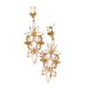 Gold Light Col Topaz Marquise Stone Flower Accented Evening Earrings, looks like the ultimate fashionista with these evening earrings! The perfect sparkling earrings adds a sophisticated & stylish glow to any outfit. Ideal for parties, weddings, graduation, prom, holidays, pair these earrings with any ensemble for a polished look.