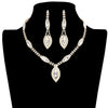 Gold Trendy Marquise Stone Accented Rhinestone Necklace, get ready with this rhinestone necklace to receive the best compliments on any special occasion. Put on a pop of color to complete your ensemble and make you stand out on special occasions. Awesome gift for anniversaries, Valentine’s Day, or any special occasion.