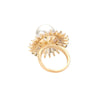 Gold Pearl Accented Baguette Cut CZ Around Ring, this is a fabulous and eye-catchy ring that drags out your true beauty and makes you stand out with a perfect class on special occasions. It's perfectly lightweight and can be put on and off easily. Its high-quality material makes it durable and adds perfect luxe to your outfit on special days.