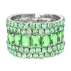 Green 5PCS Rectangle Round Stone Stretch Multi Layered Bracelets, Add this 5 piece multi layered bracelet to light up any outfit, feel absolutely flawless. perfectly lightweight for all-day wear, coordinate with any ensemble from business casual to everyday wear, put on a pop of color to complete your ensemble. Awesome gift idea for birthday, Anniversary, Valentine’s Day or any special occasion.