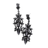 Jet Black Marquise Stone Flower Accented Evening Earrings, looks like the ultimate fashionista with these evening earrings! The perfect sparkling earrings adds a sophisticated & stylish glow to any outfit. Ideal for parties, weddings, graduation, prom, holidays, pair these earrings with any ensemble for a polished look.