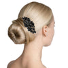 Jet Black Multi Stone Embellished Hair Comb, this beautiful hair comb brings a sparkle to your look while the intricate pattern adds luxury and elegance. The beautifully crafted design hair comb adds a gorgeous glow to any special outfit. These are Perfect Anniversary Gifts, and also ideal for any special occasion.