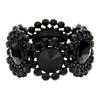 Jet Black Round Stone Accented Stretch Evening Bracelet, is perfect for any special occasion. Made with precious stones, it offers the perfect balance of sparkle and subtlety. The adjustable stretch band ensures a comfortable fit, making it an ideal accessory for any evening outfit. Perfect occasional gift idea for close ones.