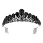 Jet Black Teardrop Accented Princess Tiara, sparkles with elegance. Crafted with quality materials, its teardrop accents are a beautiful complement to any special occasion outfit. Suitable for Weddings, Engagements, Birthday Parties, and Any Occasion You Want to Be More Charming. Be a princess on every occasion!