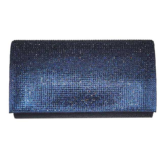 Navy One Inside Slip Pocket Shimmery Evening Clutch Bag, This high quality evening clutch is both unique and stylish. perfect for money, credit cards, keys or coins, comes with a wristlet for easy carrying, light and simple. Look like the ultimate fashionista carrying this trendy Shimmery Evening Clutch Bag!