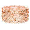 Peach Bubble Round Stone Cluster Evening Stretch Bracelet, Get ready with these stretch Bracelets to receive the best compliments on any special occasion. Put on a pop of color to complete your ensemble and make you stand out on special occasions. Perfect for adding just the right amount of shimmer & shine and a touch of class to special events.  This evening bracelet is just what you need to update your wardrobe. Perfect gift for Birthdays, Anniversaries, Mother's Day, Thank you, etc.