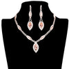 Peach Trendy Marquise Stone Accented Rhinestone Necklace, get ready with this rhinestone necklace to receive the best compliments on any special occasion. Put on a pop of color to complete your ensemble and make you stand out on special occasions. Awesome gift for anniversaries, Valentine’s Day, or any special occasion.