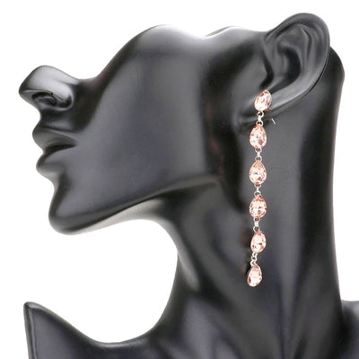 Peach Teardrop Stone Link Dangle Evening Earrings, the beautifully crafted design adds a glow to any outfit, making your events more enjoyable. These evening dangle earrings make you extra special on occasion. These teardrop stone dangle earrings enhance your beauty and make you more attractive. These stone link dangle earrings make your source more interesting and colorful.