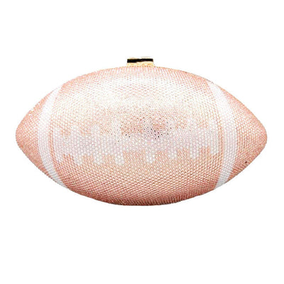 Pink Rhinestone Football Clutch Bag. Look like the ultimate fashionista when carrying this small chic bag, great for when you need something small to carry or drop in your bag. Keep your keys handy & ready for opening doors as soon as you arrive. Perfect Birthday Gift, Anniversary Gift, Mother's Day Gift.