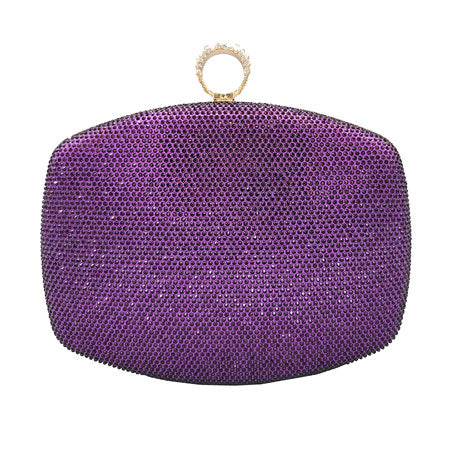 Purple Clasp Closure Shimmery Evening Clutch Bag, This high quality evening clutch is both unique and stylish. perfect for money, credit cards, keys or coins, comes with a wristlet for easy carrying, light and simple. Look like the ultimate fashionista carrying this trendy Shimmery Evening Clutch Bag!