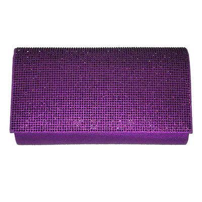 Purple One Inside Slip Pocket Shimmery Evening Clutch Bag, This high quality evening clutch is both unique and stylish. perfect for money, credit cards, keys or coins, comes with a wristlet for easy carrying, light and simple. Look like the ultimate fashionista carrying this trendy Shimmery Evening Clutch Bag!