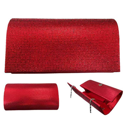 Red Bling Evening Clutch Crossbody Bag, look like the ultimate fashionista even when carrying a small Clutch Crossbody for your money or credit cards. Great for when you need something small to carry or drop in your bag. Perfect for grab and go errands, keep your keys handy & ready for opening doors as soon as you arrive.