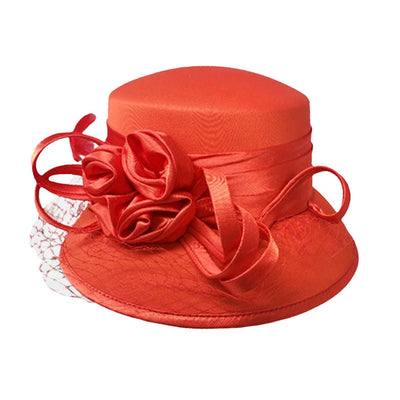 Red Bow Accented Dressy Hat, Fashionable big bow dressy hat for ladies Fall and Winter outdoor events. Elegant and charming designed, a hat will make you keep your back straight, feel confident and be admirable, especially when the hat is not just fashionable, but when it totally fits your personal style! Perfect fashion hat for wedding, photoshoot, fashion show, play, bridal party, tea party and others.