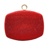 Red Clasp Closure Shimmery Evening Clutch Bag, This high quality evening clutch is both unique and stylish. perfect for money, credit cards, keys or coins, comes with a wristlet for easy carrying, light and simple. Look like the ultimate fashionista carrying this trendy Shimmery Evening Clutch Bag!