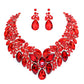 Red Marquise Stone Cluster Accented Evening Necklace Look like the ultimate fashionista with these Earrings! Add something special to your outfit ! It will be your new favourite accessory. Perfect Birthday Gift, Anniversary Gift, Mother's Day Gift, Graduation Gift, Prom Jewellery, Just Because Gift, Thank you Gift