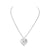 Rhinestone Embellished Star Metal Heart Pendant Necklace