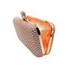 Rose Gold Bling Rectangle Evening Clutch Crossbody Bag, is fit for all occasions and places. perfect for makeup, money, credit cards, keys or coins, and many more things. This handbag features a top Clasp Closure for security and contains a detachable shoulder chain that makes your life easier and trendier. Its catchy and awesome appurtenance drags everyone's attraction to you. Perfect gift ideas for a Birthday, Holiday, Christmas, Anniversary, Valentine's Day, etc.