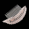 Rose Gold Rhinestone Pave Leaf Hair Comb. This hair comb is the perfect accessory to make a ponytail, or style your hair together and be ready for any event. High quality strong and sturdy material for Hair Ornaments, they are not easy to break lightweight and comfortable to wear, you can use them every day and on special occasions . Perfect for a woman who loves to create or make new hairstyles, for a party, formal occasions, and daily life.