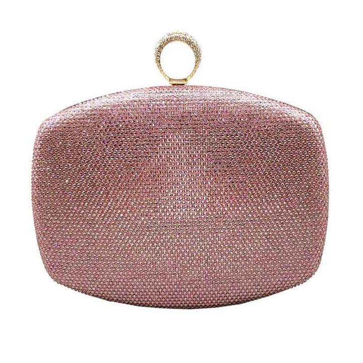 Rose Gold Clasp Closure Shimmery Evening Clutch Bag, This high quality evening clutch is both unique and stylish. perfect for money, credit cards, keys or coins, comes with a wristlet for easy carrying, light and simple. Look like the ultimate fashionista carrying this trendy Shimmery Evening Clutch Bag!