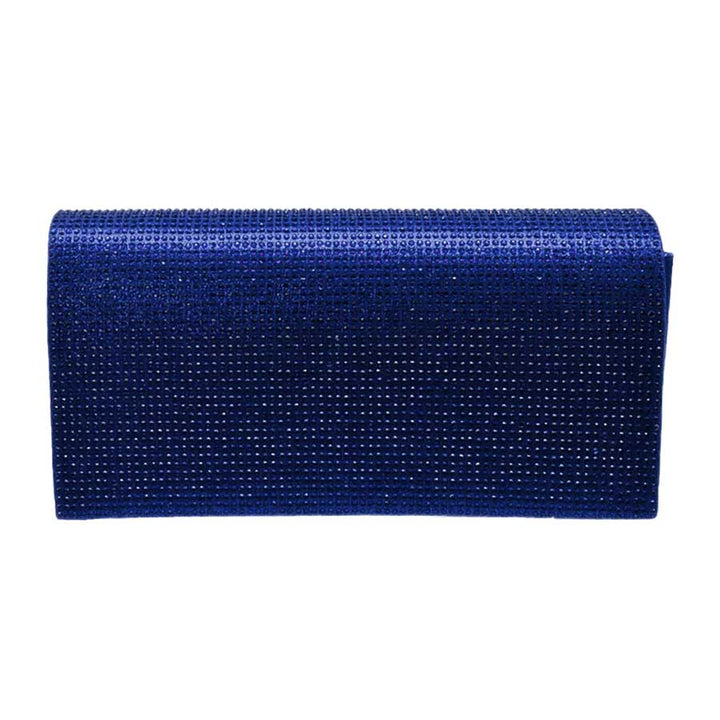 Royal Blue Bling Evening Clutch Crossbody Bag, look like the ultimate fashionista even when carrying a small Clutch Crossbody for your money or credit cards. Great for when you need something small to carry or drop in your bag. Perfect for grab and go errands, keep your keys handy & ready for opening doors as soon as you arrive.