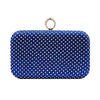 Royal Blue Bling Rectangle Evening Clutch Crossbody Bag, is fit for all occasions and places. perfect for makeup, money, credit cards, keys or coins, and many more things. This handbag features a top Clasp Closure for security and contains a detachable shoulder chain that makes your life easier and trendier. Its catchy and awesome appurtenance drags everyone's attraction to you. Perfect gift ideas for a Birthday, Holiday, Christmas, Anniversary, Valentine's Day, etc.