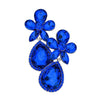 Sapphire Silver Flower Stone Embellished Teardrop Stone Evening Earrings, the beautifully crafted design adds a glow to any outfit which easily makes your events more enjoyable. These dangle evening earrings make you extra special on occasion. These flower stone dangle earrings enhance your beauty and make you more attractive. These teardrop Stone dangle earrings make your source more interesting and colorful.