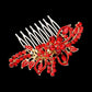 Siam Multi Stone Flower Leaf Hair Comb, this beautiful hair comb features an intricate floral leaf design accented with several colorful stones. The beautifully crafted design hair comb adds a gorgeous glow to any special outfit. These are Perfect Birthday Gifts, Anniversary Gifts, and also ideal for any special occasion.