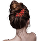 Siam Multi Stone Flower Leaf Hair Comb, this beautiful hair comb features an intricate floral leaf design accented with several colorful stones. The beautifully crafted design hair comb adds a gorgeous glow to any special outfit. These are Perfect Birthday Gifts, Anniversary Gifts, and also ideal for any special occasion.