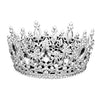 Silver Oval Stone Accented Pageant Crown Tiara, perfect headpiece for adding just the right amount of shimmer & shine, will add a touch of class, beauty and style to your wedding, bridal, prom, special events, graduation, Quinceanera, Sweet 16, Embellished glass crystal tiara affordable elegance to feel like a queen!