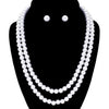 White Pearl Necklaces. Beautifully crafted design adds a gorgeous glow to any outfit. Get ready with these Pearl Necklace.Perfect for adding just the right amount of shimmer & shine and a touch of class to special events.  Suitable for wear Party, Wedding, Date Night or any special events. Perfect Birthday Gift, Anniversary Gift, Thank you Gift or any special occasion.