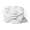 White Studded Bow Flower Mesh Dressy Hat, is an elegant and high-fashion accessory for your modern couture. Unique and elegant hats, family, friends, and guests are guaranteed to be astonished by this studded bow dressy hat. The fascinator hat with exquisite workmanship is soft, lightweight, skin-friendly, and very comfortable to wear.