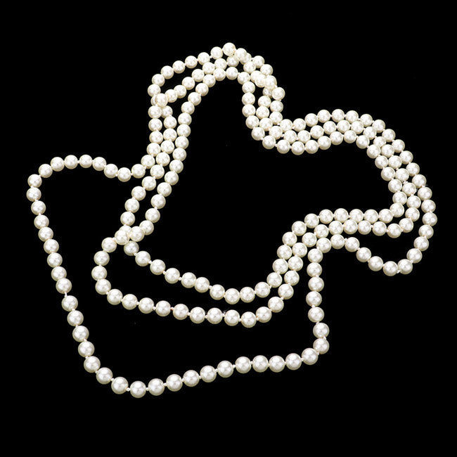 This exquisite long pearl necklace boasts a sophisticated look for any occasion, from special anniversaries to a night out. Enjoy this elegant reminder of your love for years to come, the perfect addition to every outfit. Birthday Gift, Anniversary Gift, Christmas Gift, Regalo de Cumpleanos, Navidad, Aniversario, etc